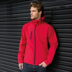 Męska Kurtka Softshell Z Kapturem Core Lite. Czarne kurtki męskie RESULT, l, bez wzorów, z elastanu, z kapturem. Za 176.99 zł.