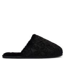 Kapcie Calvin Klein. Czarne kapcie damskie Calvin Klein, bez wzorów. Za 249.99 zł.