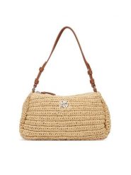 DKNY Torebka R613YE54 Beżowy. Brązowe torebki do ręki damskie DKNY, bez wzorów, z syntetyku, bez dodatków. Za 619.99 zł.