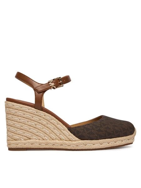 MICHAEL Michael Kors Espadryle Kenzie 40R6KZMS2B Brązowy. Brązowe espadryle damskie MICHAEL Michael Kors, bez wzorów, ze skóry, bez obcasa, bez zapięcia. Za 589.99 zł.
