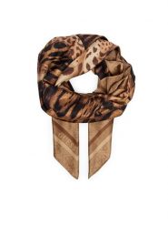 Guess Chusta AW5684 POL20 Brązowy. Brązowe czapki i kapelusze damskie Guess, z aplikacjami, z poliesteru. Za 194.99 zł.