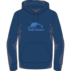 Bluza z kapturem Helly Hansen Nord Graphic. Niebieskie bluzy męskie Helly Hansen, l, bez wzorów, z kapturem. Za 380.50 zł.