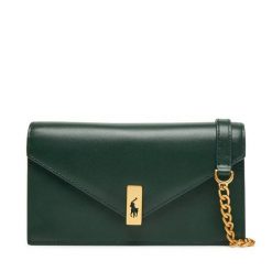 Torebka Polo Ralph Lauren. Zielone listonoszki damskie Polo Ralph Lauren, bez wzorów, bez dodatków. Za 1,139.00 zł.
