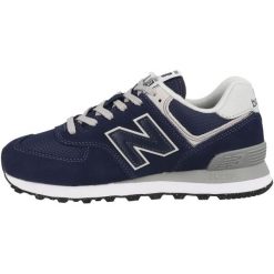 Buty do chodzenia damskie New Balance 574. Niebieskie obuwie sportowe damskie New Balance, bez wzorów, z materiału, trekkingowe, New Balance 574. Za 607.00 zł.