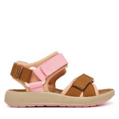 Sandały Primigi. Brązowe sandały dziewczęce Primigi, bez zapięcia. Za 209.99 zł.