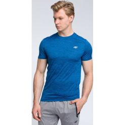 Koszulka treningowa męska TSMF009 - denim melanż. T-shirty męskie 4f. W wyprzedaży za 39.99 zł.