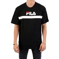 Tshirt Fila Noir. Czarne t-shirty męskie Fila, m, bez wzorów, z bawełny, bez kołnierzyka. Za 165.65 zł.