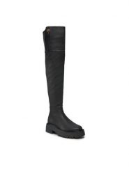 Kurt Geiger Kozaki 225-Shoreditch Otk Chunky 655100109 Czarny. Czarne kozaki damskie Kurt Geiger, ze skóry, bez obcasa, na płaskiej podeszwie. Za 1,849.00 zł.