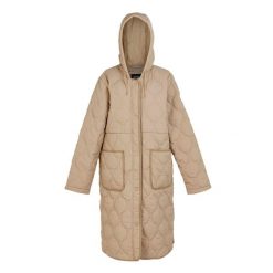 Kurtka Ocieplana Damska Jaycee II. Brązowe kurtki damskie Regatta, xl, bez wzorów, z puchu, bez kaptura, trekkingowe. Za 139.99 zł.