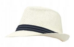 Kapelusz Męski, Jasny Beżowy Trilby, Letni z Paskiem, Przewiewny -Pako Jeans. Brązowe czapki i kapelusze męskie Pako Jeans, na lato, bez wzorów, z jeansu, klasyczne. Za 55.00 zł.