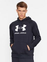 Under Armour Bluza Ua Rival Fleece Logo Hd 1379758 Czarny Loose Fit. Czarne bluzy męskie Under Armour, l, bez wzorów, z bawełny, bez kaptura. Za 84.55 zł.