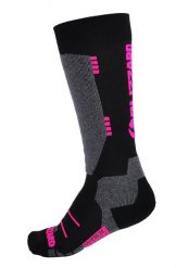Skarpety narciarskie Blizzard Wool Sport Ski Merino black/pink. Czarne skarpety damskie BLIZZARD, bez wzorów, z bawełny. Za 59.00 zł.