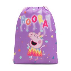 Worek Peppa Pig. Czerwone plecaki damskie Peppa Pig, bez wzorów, sportowe. Za 39.99 zł.