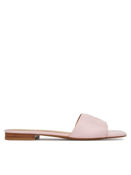 LAUREN RALPH LAUREN Klapki Everley 802959143007 Różowy. Czerwone klapki damskie Lauren Ralph Lauren, bez wzorów, ze skóry, bez obcasa. Za 389.99 zł.