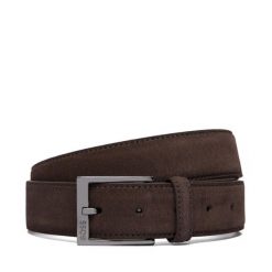 Pasek BOSS. Brązowe paski damskie Boss, bez wzorów. Za 349.99 zł.