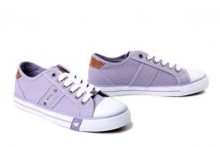 MUSTANG 26M0242007 flieder, półtrampki damskie. Fioletowe sandały damskie Mustang, bez wzorów, bez obcasa, bez zapięcia. Za 178.42 zł.