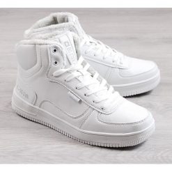 Buty sportowe męskie ocieplane białe Big Star BB174205 - biały. Białe buty sportowe męskie Big Star, bez zapięcia, Adidas Advantage, climacool (adidas). Za 105.00 zł.