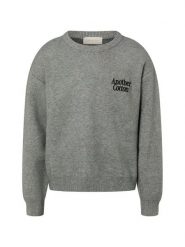 Another Cotton Lab sweter z dzianiny - Outdoor Aesthetics Mężczyźni szary, L. Szare swetry przez głowę męskie Another Cotton Lab, l, bez wzorów, z dzianiny, bez kołnierzyka. Za 279.95 zł.