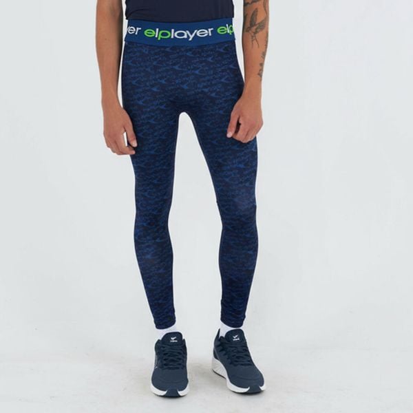 Techniczne legginsy treningowe NAMER. Niebieskie buty sportowe męskie ELPLAYER, s, bez wzorów, z materiału, długie, do biegania. Za 64.00 zł.