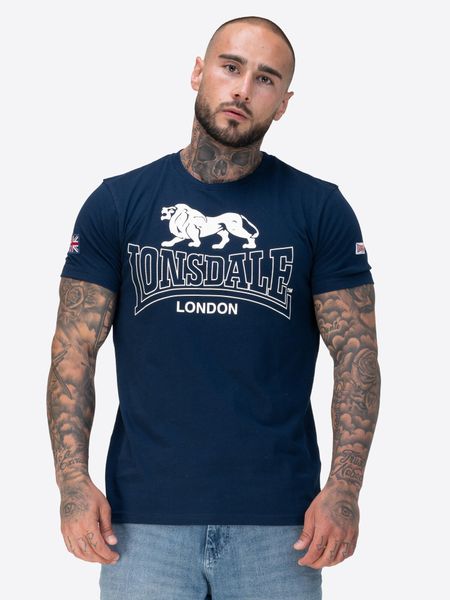 Koszulka Lonsdale Hazelhurst. Brązowe koszulki sportowe męskie Lonsdale, s, bez wzorów, z bawełny, bez kołnierzyka, bez ramiączek, na fitness i siłownię. Za 122.07 zł.