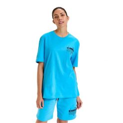 Koszulka DIADORA T-SHIRT SS MANIFESTO. Niebieskie t-shirty męskie Diadora, m, bez wzorów, bez kołnierzyka. Za 64.99 zł.