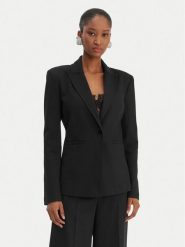 Patrizia Pepe Marynarka 8S0584/A715-K103 Czarny Regular Fit. Czarne żakiety damskie Patrizia Pepe, s, bez wzorów, z wiskozy. Za 1,859.00 zł.