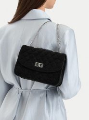 Badura Torebka EO-CINDY-KS2055 Czarny. Czarne torebki do ręki damskie Badura, bez wzorów, z materiału, bez dodatków. Za 249.99 zł.