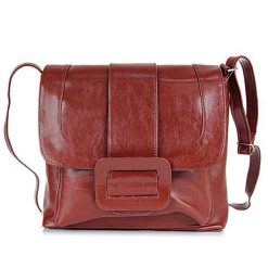 Torebka skórzana damska listonoszka DAN-A T30 koniakowa. Torebki shopper damskie DAN-A, bez wzorów, ze skóry, eleganckie, bez dodatków. Za 349.99 zł.
