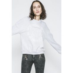 Lee - Bluza. Szare bluzy damskie Lee, z nadrukiem, z bawełny. W wyprzedaży za 149.90 zł.