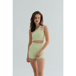 Szorty damskie do jogi Moonholi Glam z kieszeniami. Żółte obuwie sportowe damskie MOONHOLI, l, bez wzorów, sportowe, na fitness i siłownię. Za 229.00 zł.