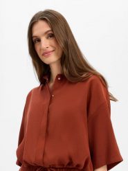 Drykorn Bluzka - Lainay Kobiety brązowy, 36. Brązowe bluzki damskie DRYKORN, bez wzorów, bez kołnierzyka, bez ramiączek. Za 699.95 zł.