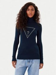 Guess Golf W5BR39 Z2NQ2 Granatowy Regular Fit. Niebieskie swetry damskie Guess, m, z aplikacjami, z wiskozy, bez kołnierzyka, bez ramiączek, bez kaptura. Za 241.50 zł.