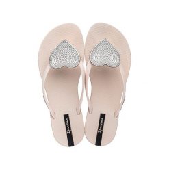 Japonki plażowe damskie Ipanema Maxi Fashion II Fem. Brązowe klapki damskie Ipanema, bez wzorów, sportowe, bez obcasa. W wyprzedaży za 192.75 zł.