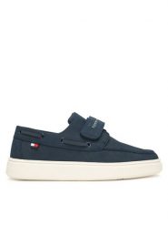 Tommy Hilfiger Półbuty Low Cut Velcro T1B4-34340-0315 S Granatowy. Niebieskie półbuty chłopięce Tommy Hilfiger, bez wzorów, ze skóry, bez zapięcia. Za 289.99 zł.