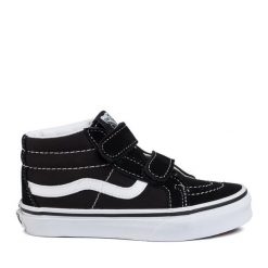 Vans. Czarne trampki i tenisówki chłopięce Vans, bez wzorów, bez zapięcia. Za 179.99 zł.