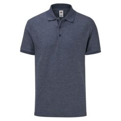 Koszulka Polo Męska Dopasowana. Niebieskie koszulki polo męskie Fruit of the Loom, m, bez wzorów, bez ramiączek. Za 66.99 zł.