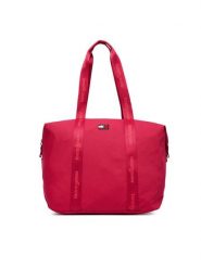 Tommy Jeans Torebka Tjw Ess Daily Tote AW0AW19039 Czerwony. Czerwone torebki do ręki damskie Tommy Jeans, bez wzorów, z jeansu, bez dodatków. Za 329.99 zł.