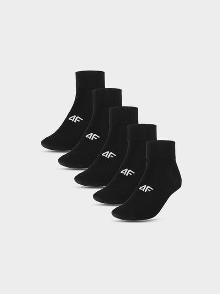 4F Skarpetki długie (5-pack) damskie - czarne 35-38. Czarne skarpety damskie 4f, bez wzorów. Za 59.99 zł.