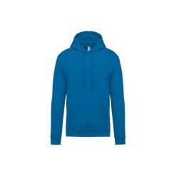 Bluza z kapturem Kariban. Niebieskie bluzy męskie KARIBAN, m, bez wzorów, z kapturem. Za 175.00 zł.