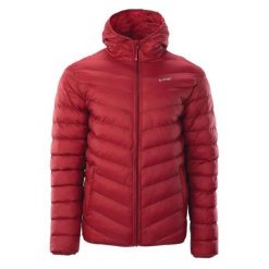 Kurtka męska zimowa Hi-Tec Salrin - czerwona, Rozmiar XL. Czerwone kurtki sportowe męskie Hi-tec, na zimę, m, bez wzorów, z nylonu. Za 144.99 zł.