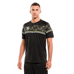 Jersey Errea diamantis maglia. Czarne koszulki sportowe męskie ERREA, m, bez wzorów, z jersey, bez kołnierzyka, bez ramiączek, na fitness i siłownię. Za 193.95 zł.