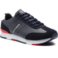 Sneakersy TOMMY HILFIGER - Leather Material Mix Runner FM0FM02142 Midnight 403. Półbuty na co dzień męskie marki Tommy Hilfiger. Za 449.00 zł.