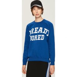 Bluza z napisem - Niebieski. Bluzy damskie marki Sinsay. W wyprzedaży za 29.99 zł.
