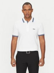 BOSS Polo Paddy 50469055 Biały Regular Fit. Białe koszulki polo męskie Boss, m, bez wzorów, z bawełny, bez ramiączek. Za 426.99 zł.