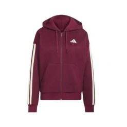 Bluza Adidas Sport W 3S Fl Fz Hd Damskie. Czerwone bluzy sportowe damskie Adidas, s, bez wzorów, z bawełny, z kapturem, do biegania. Za 335.99 zł.