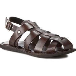 Sandały GINO ROSSI - MN2441-TWO-BG00-3700-0 92. Brązowe sandały męskie Gino Rossi, ze skóry. W wyprzedaży za 139.90 zł.