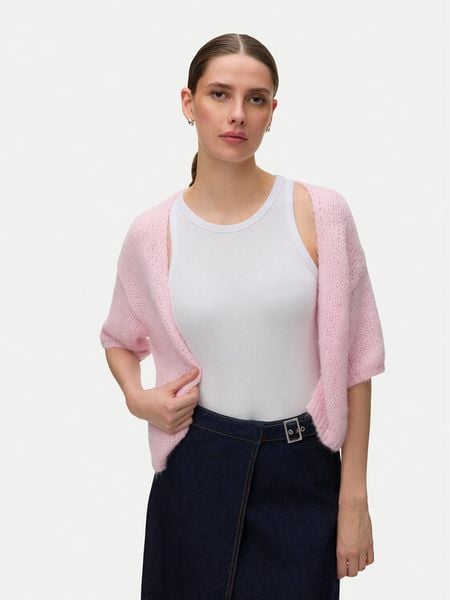 Vero Moda Kardigan Maybe 10348316 Różowy Regular Fit. Czerwone kardigany damskie Vero Moda, m, bez wzorów, z syntetyku. Za 129.99 zł.