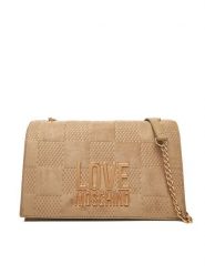 LOVE MOSCHINO Torebka JC4122PP0NKB110A Beżowy. Brązowe torebki do ręki damskie Love Moschino, bez wzorów, ze skóry, bez dodatków. Za 819.99 zł.