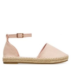 Espadryle DeeZee. Czerwone espadryle damskie DeeZee, bez wzorów, bez obcasa, bez zapięcia. Za 119.99 zł.
