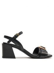 Furla Sandały YH70FZE-Y62000-O6000 Czarny. Czarne sandały damskie Furla, bez wzorów, ze skóry, bez obcasa, na słupku, bez zapięcia. Za 679.99 zł.